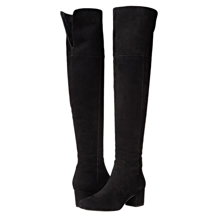 black boots under the knee