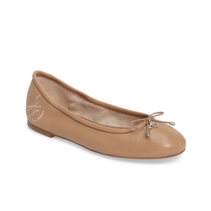 nude mesh flats