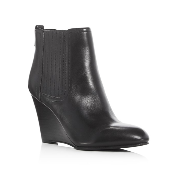 wedge heel booties