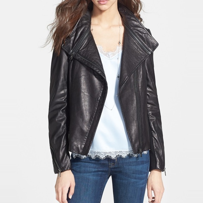 Sam Edelman Zip Detail Moto Jacket Rank Style Best Leather Jackets Under 500 Sam Edelman Zip Detail Moto Jacket