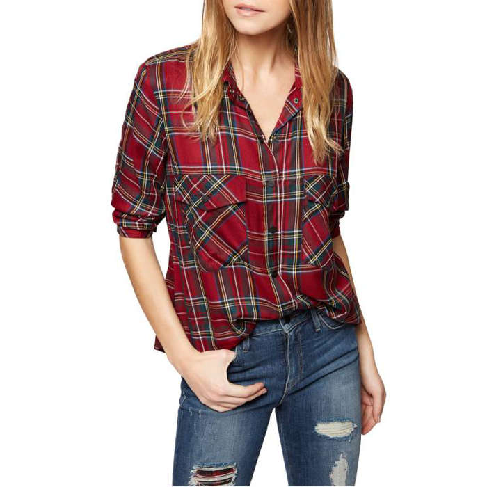 plaid shirts & tops