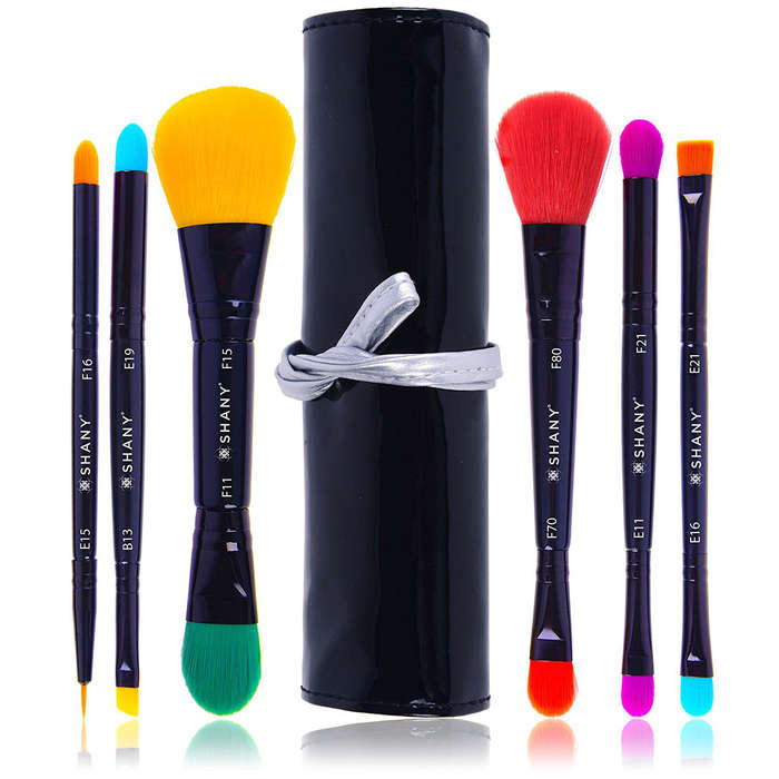 5 piece travel makeup brush set