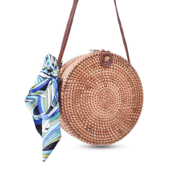 Buy Women Round Straw Bag Large Summer Beach Straw Tote Bag Woven Purse  Handle Shoulder Bag for Women Vocation Handbags Online at desertcartINDIA