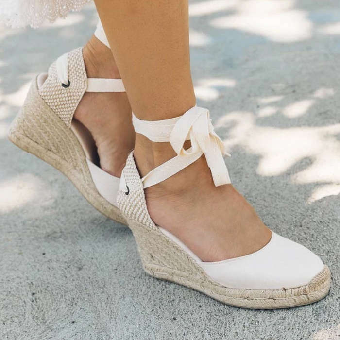 corsa tan espadrille flatform sandals