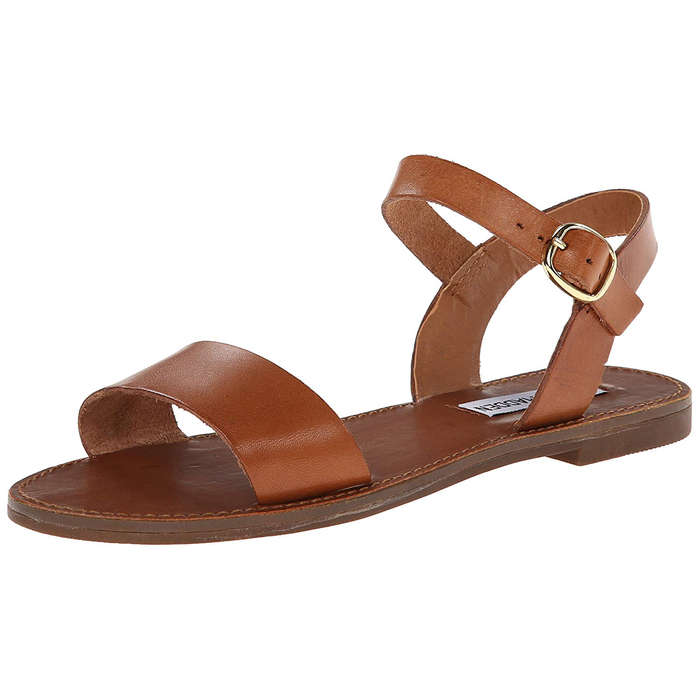 branded flat sandals