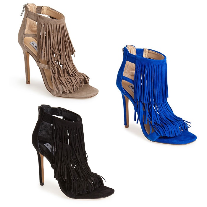 steve madden fringe heels