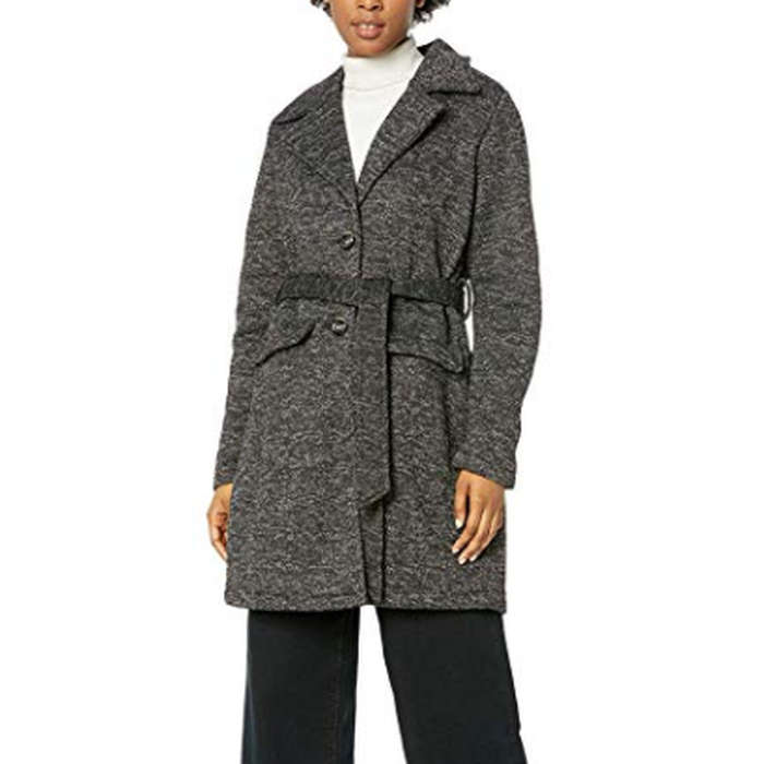 Steve Madden Womens Sweater Fleece Wrap Coat Steve Madden Womens Sweater Fleece Wrap Coat