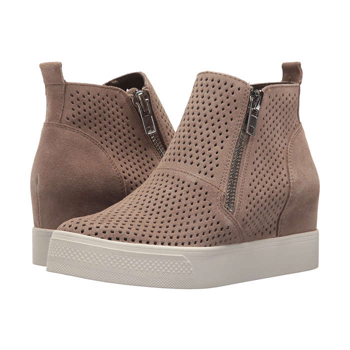 ladies wedge trainer boots