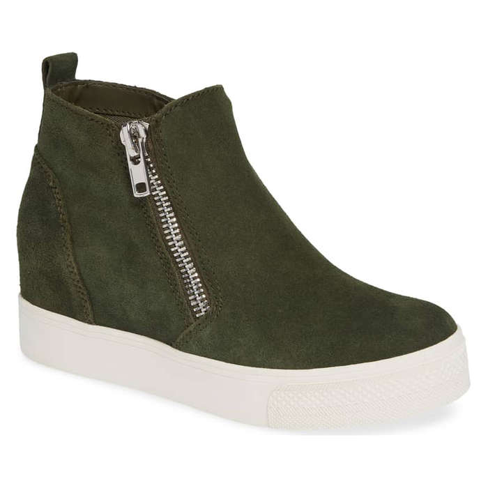 sneaker wedge bootie