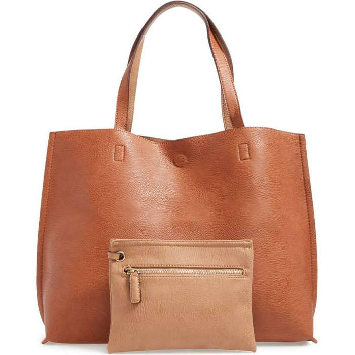 10 Best Tote Bags Most Por For Work Travel Rank Street Level Reversible Faux Leather Tote Wristlet