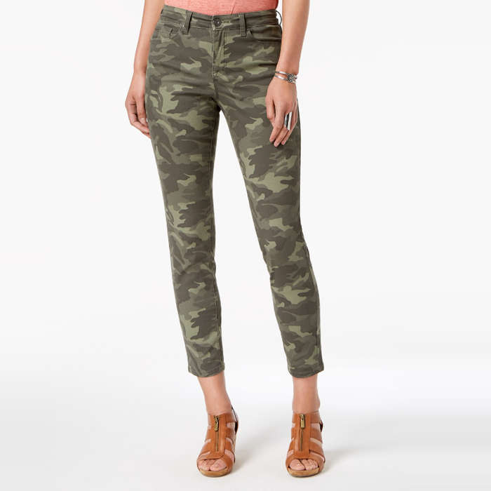 petite camo jeans