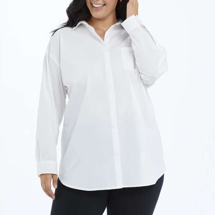 long button down shirt