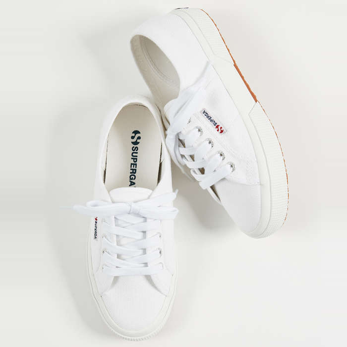 comfortable cute white sneakers