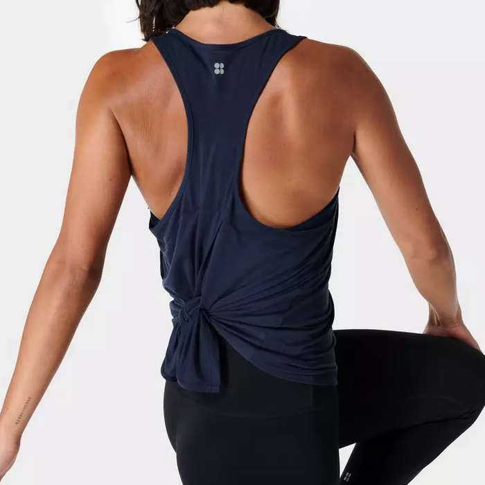 BALEAF Womens Sleeveless Tie Back Yoga Tank Tops Workout Running Shirts Quick Dry