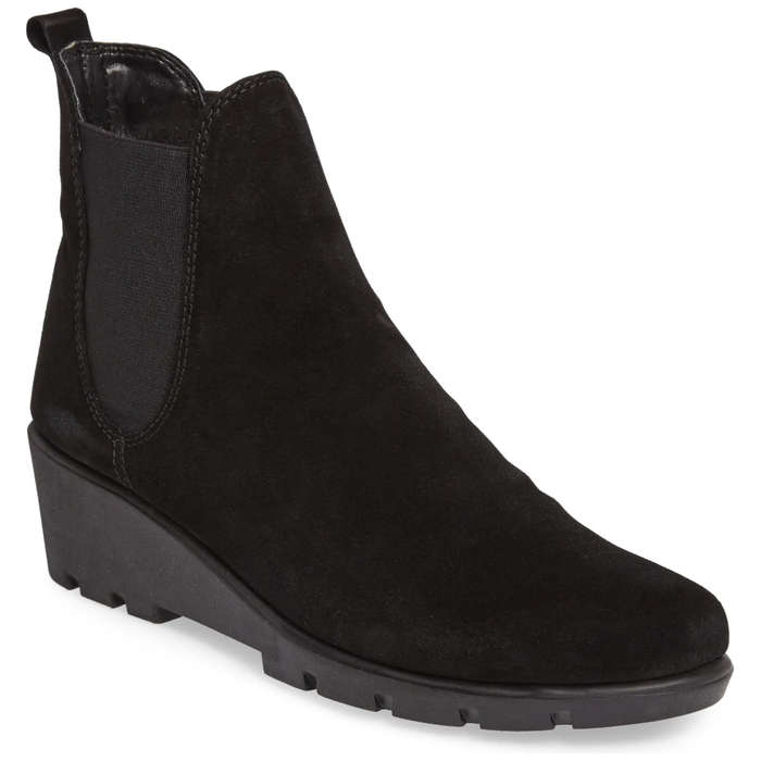 most comfortable wedge booties