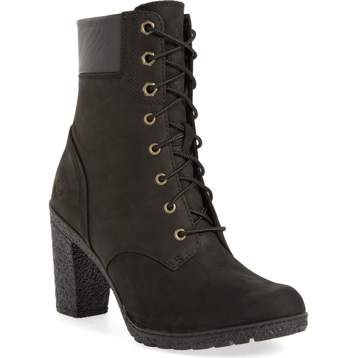 brown track sole boots