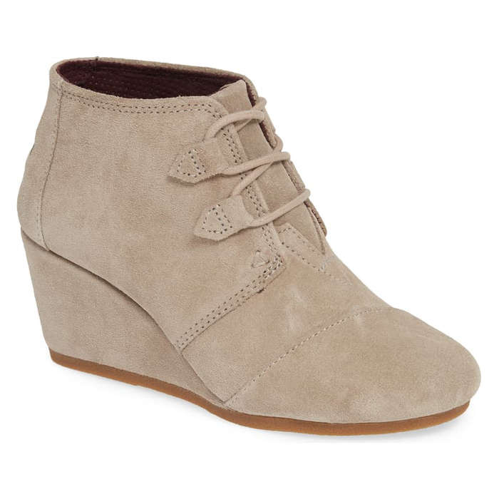 comfortable wedge booties