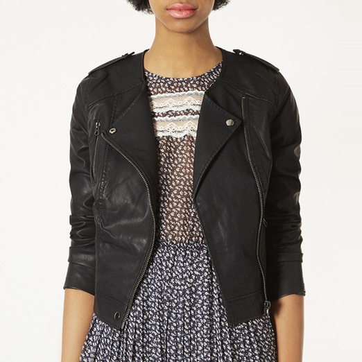 squeaky faux leather jacket