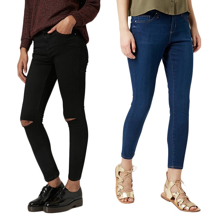 MOTO Rich Indigo Jamie Jeans - Topshop MOTO Rich Indigo Jamie Jeans - Topshop