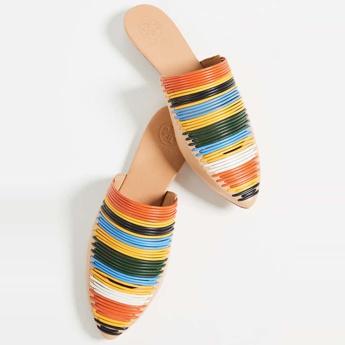 woven loafer slides