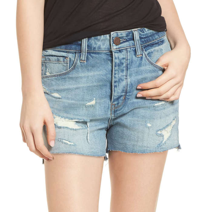 boyfriend cut jean shorts