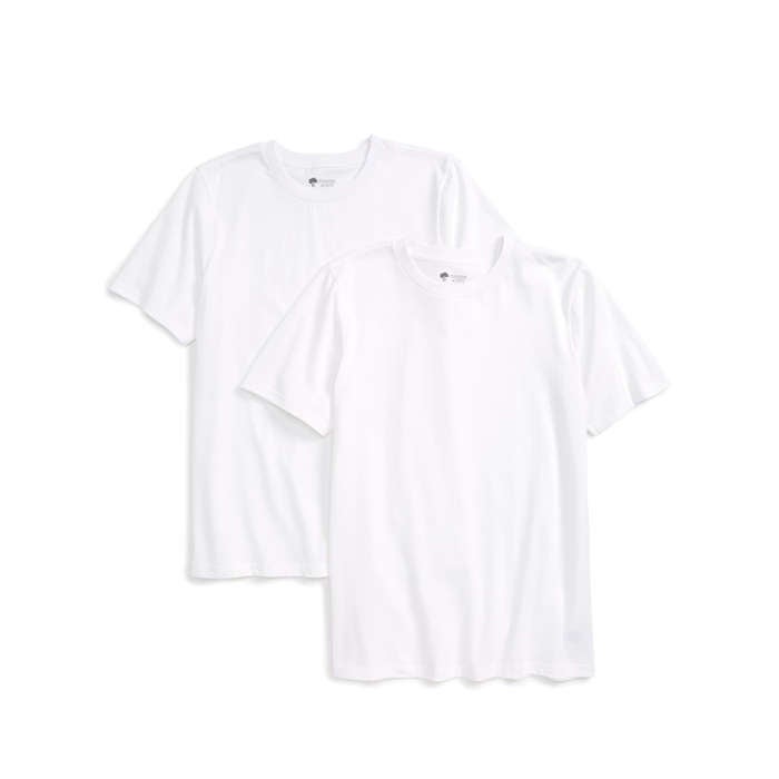 boys plain white t shirt