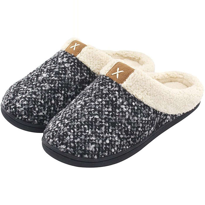 womens extra wide house slippers