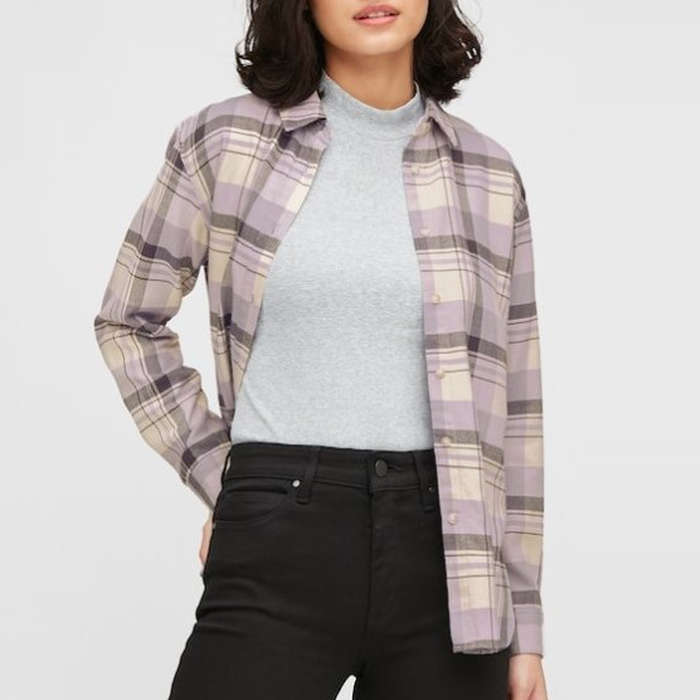 cute flannel tops