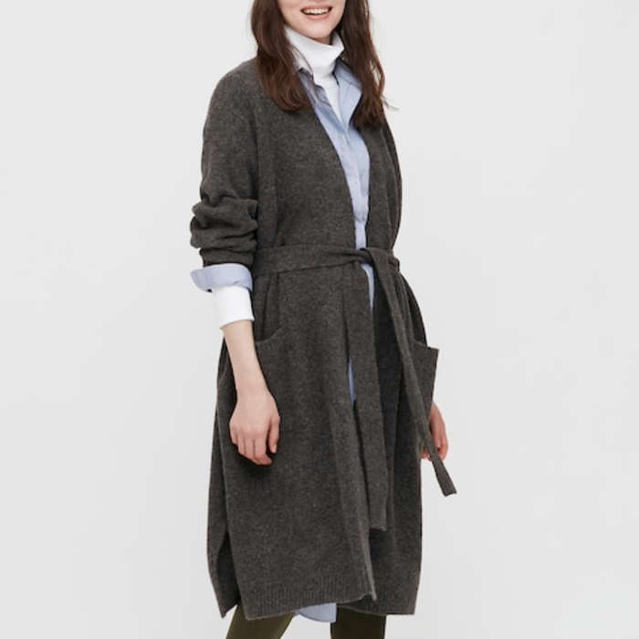 long heavy sweater coat