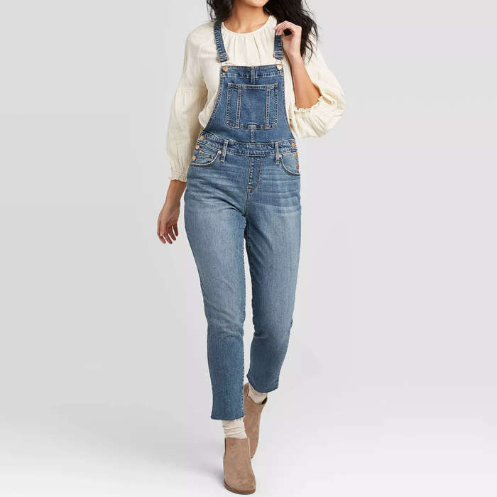 gap relaxed denim overalls
