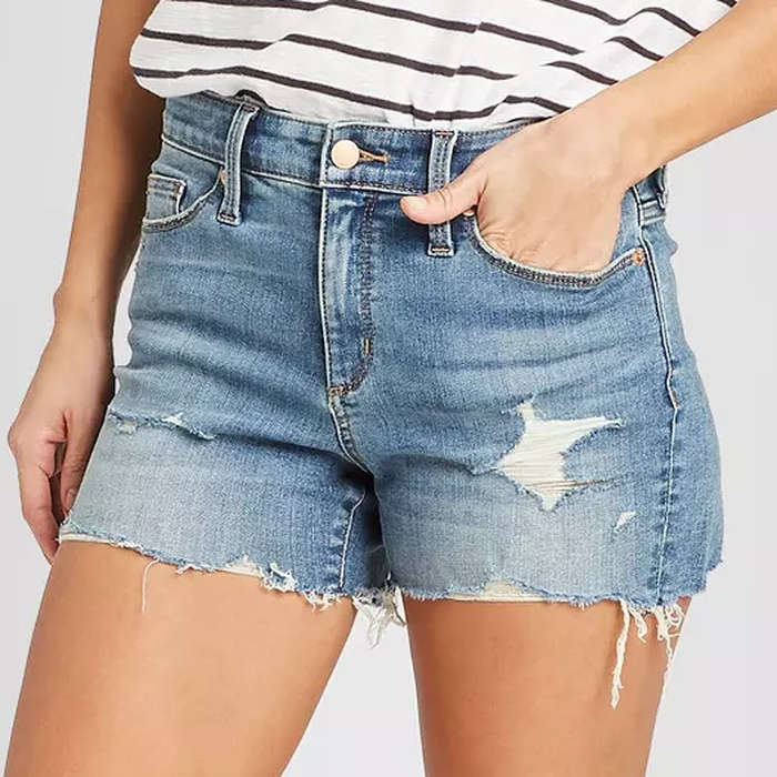 cheap distressed shorts