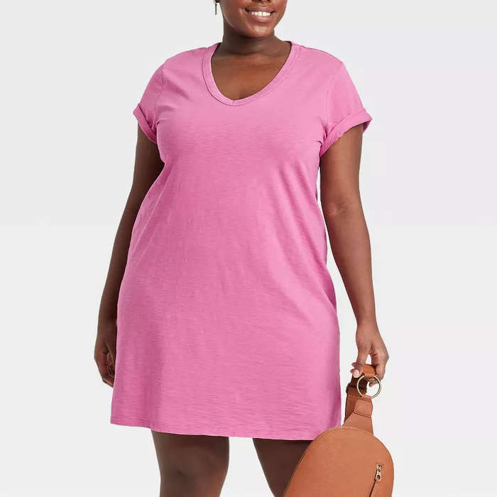 short sleeve t shirt dress