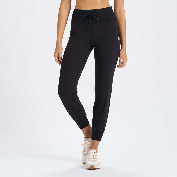 black dressy jogger pants