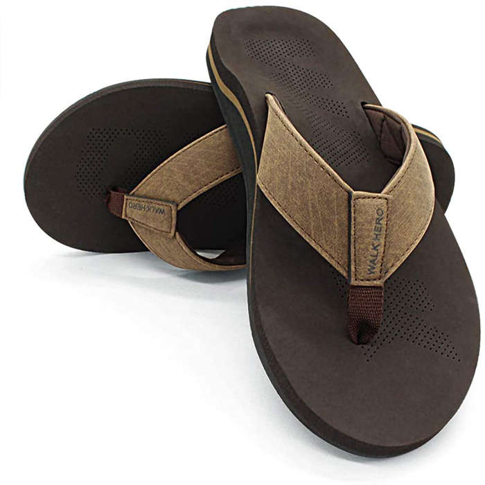 walking flip flops mens