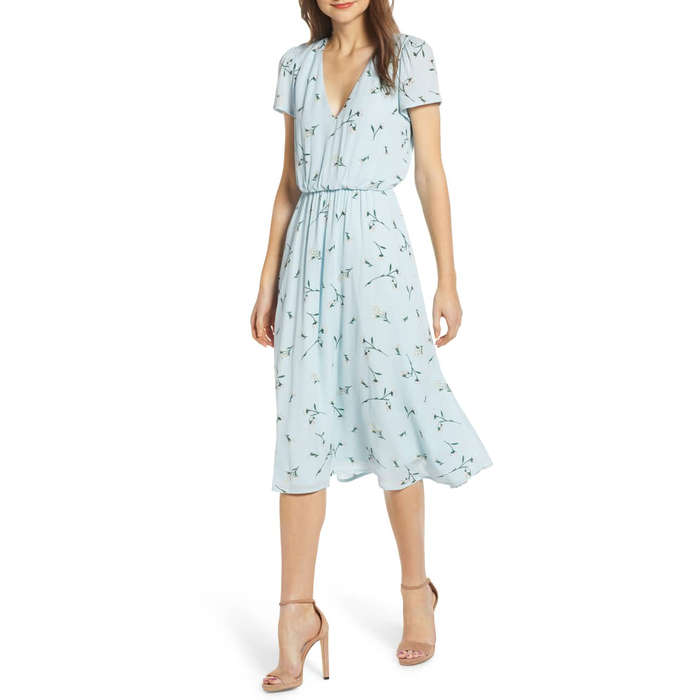 meline side bow detail dress