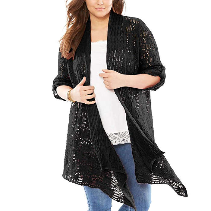 plus size cardi