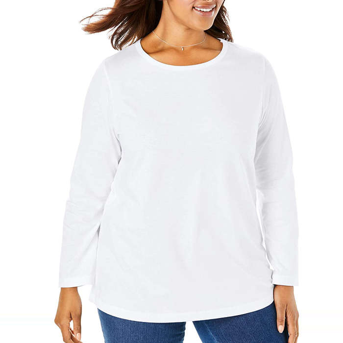 flattering t shirts for plus size