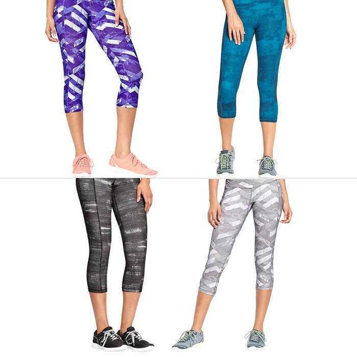 Women's Old Navy Active Patterned Compression Capris | Rank & Style