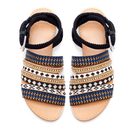 Zara Ethnic Flat Sandal | Rank & Style