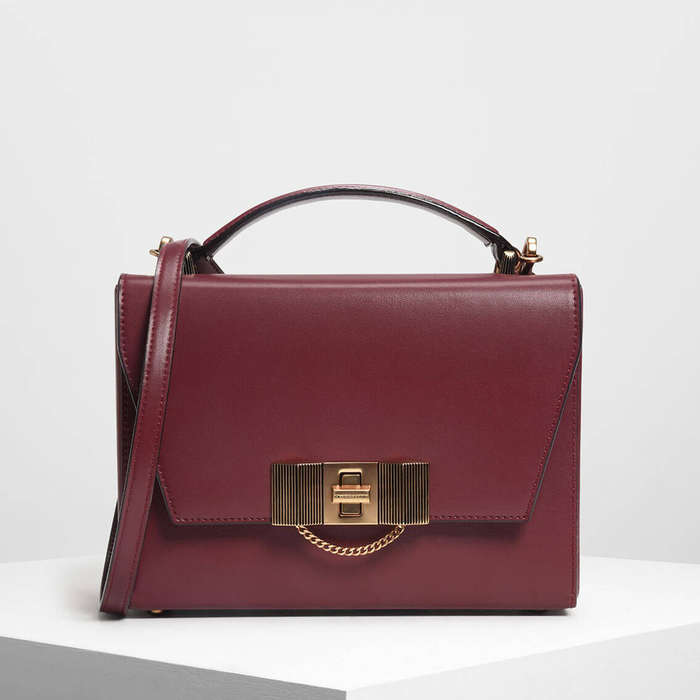 charles & keith chain detail crossbody bag